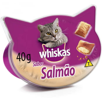 Petisco Whiskas Temptations Salmão para Gatos Adultos - 40 g